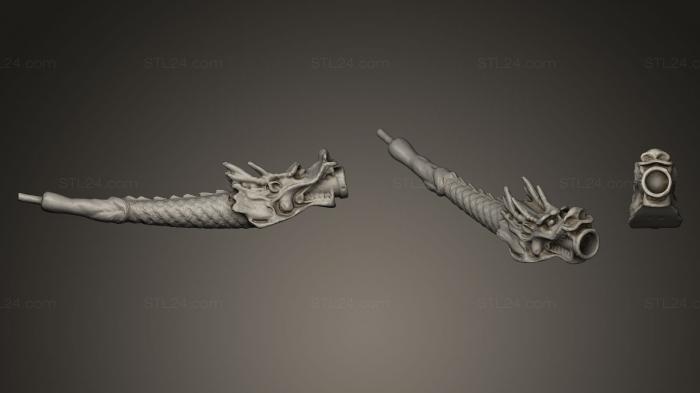 Статуэтки и статуи разные (Дракон Тибет Китай, STKR_0151) 3D модель для ЧПУ станка